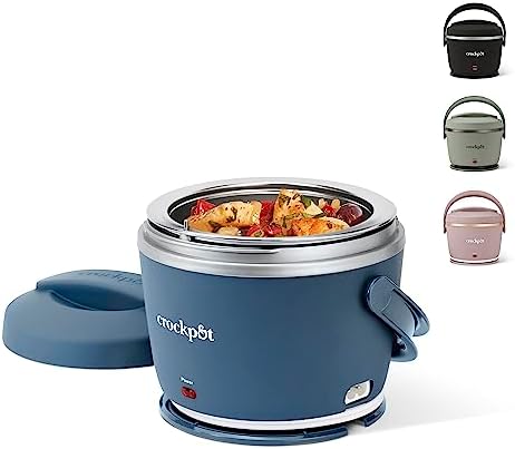 Electric Lunch Box Food Warmer 20oz – Faded Blue - Curated Catalog J2