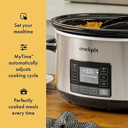 7 Quart Portable Programmable Slow Cooker with Timer - Curated Catalog A8