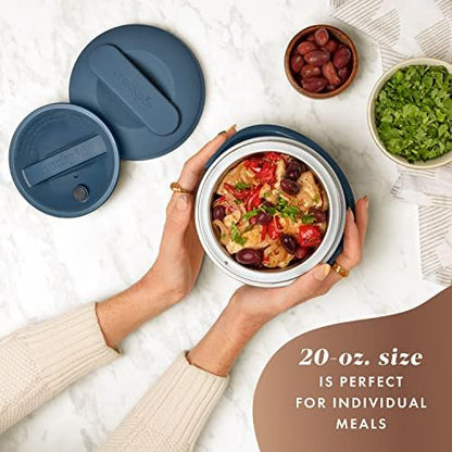 Electric Lunch Box Food Warmer 20oz – Faded Blue - Curated Catalog J2