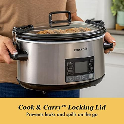 7 Quart Portable Programmable Slow Cooker with Timer - Curated Catalog A8