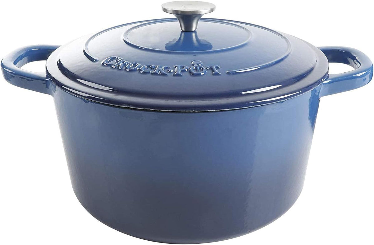 3 Quart Enameled Cast Iron Dutch Oven – Aqua - Curated Catalog V9