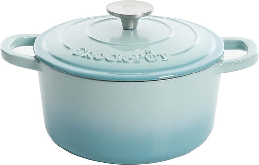 3 Quart Enameled Cast Iron Dutch Oven – Aqua - Curated Catalog V9
