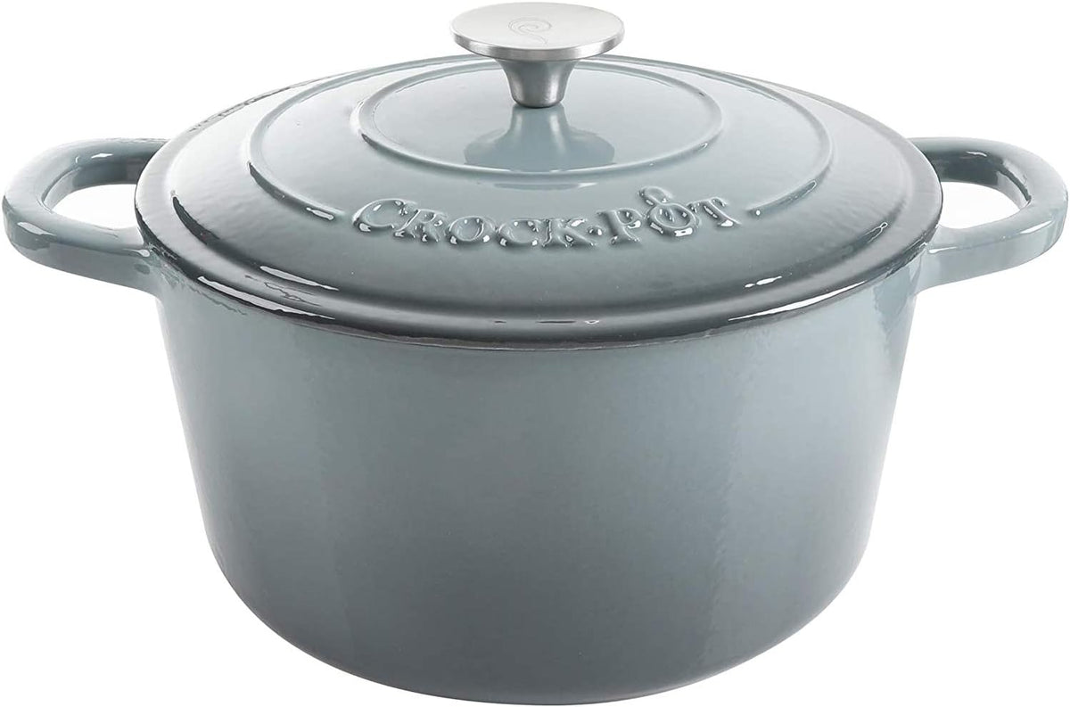 3 Quart Enameled Cast Iron Dutch Oven – Aqua - Curated Catalog V9