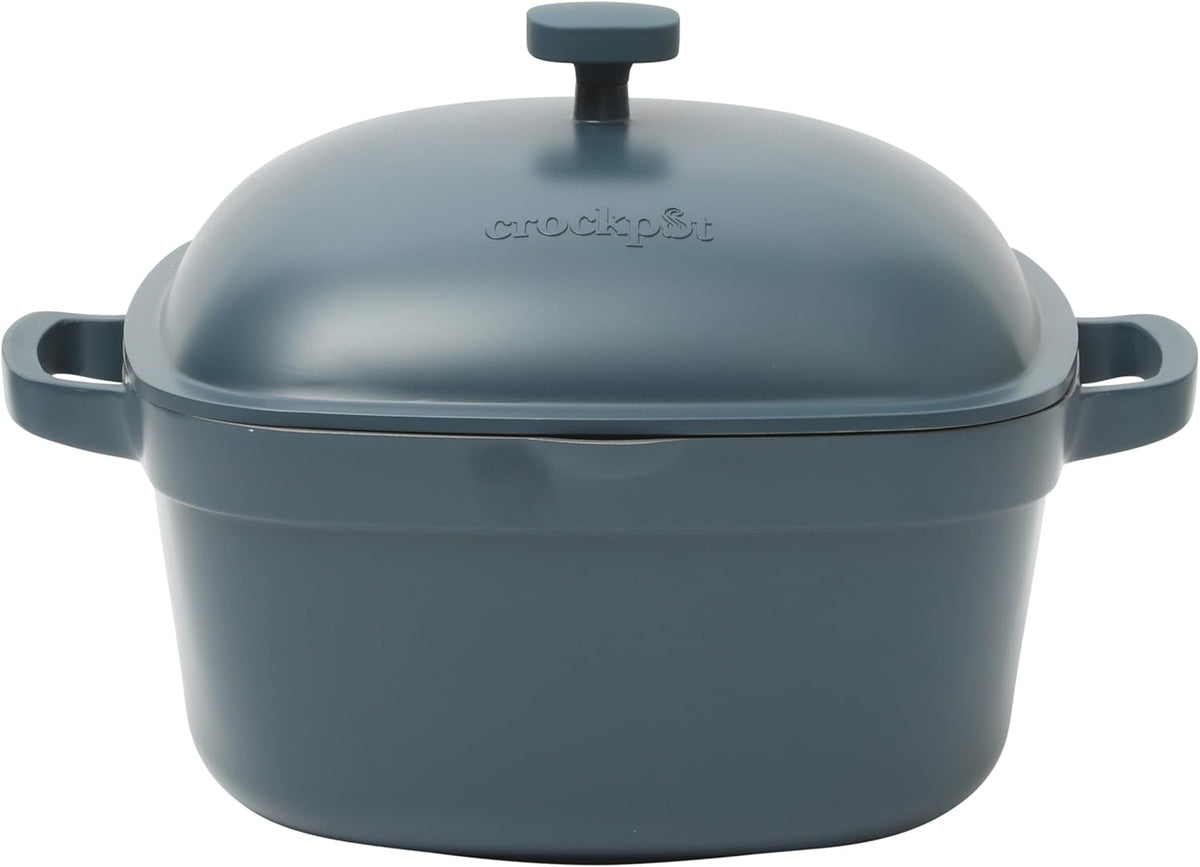 3 Quart Enameled Cast Iron Dutch Oven – Aqua - Curated Catalog V9